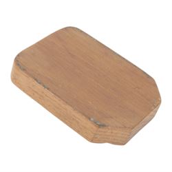 Mouseman - tooled oak ashtray, rectangular form with canted and rounded corners, carved with mouse signature, by the workshop of Robert Thompson, Kilburn, W10cm