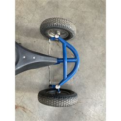 Tectake Kart two-seater blue-go kart with brake