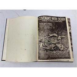 Hitler Adolf: Mein Kampf. The original edition entirely unexpurgated in eighteen parts by Hutchinson & Co. in association with Hurst & Blackett; Hart Capt. B.H. Liddell: The Tanks - History of the Royal Tank Regiment. 1959. Two volumes with dustjackets; The History of the London Rifle Brigade 1859-1919. London 1921; and Covenants With Death. Daily Express Publication. 1934