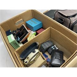 Collection of cameras and equipment, to include Boots comet 404 - X, Kodak DC25, Pentax ESPIO 90MC, olympus XA1, Kodak instamatic camera, tripods, cases, etc 