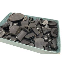 Collection of Whitby Jet, French Jet and similar beads, oddments and fragments