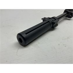 Springfield Armory M1A .22 cal. air rifle with under-lever action and wooden stock; serial no.6300, L116cm overall; in original cardboard box  NB: AGE RESTRICTIONS APPLY TO THE PURCHASE OF AIR WEAPONS.