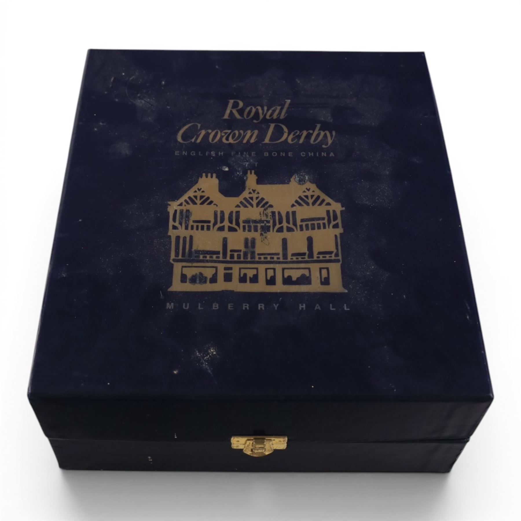 Royal Crown Derby paperweight, Large Indian Elephant made for Mulberry Hall, with gold stopper, limited edition 54/500 with certificate and original box, H20cm