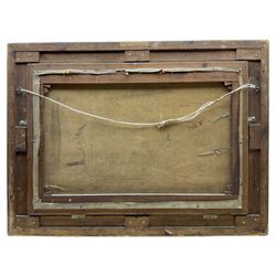 Ernest Charles Walbourn (British 1872-1927): Young Girl outside a Country Cottage, oil on canvas signed 60cm x 90cm