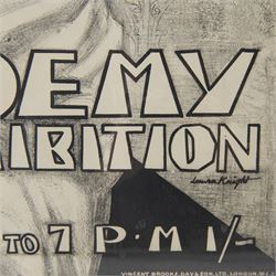 After Laura Knight (British 1877-1970): 'Royal Academy Summer Exhibition', monochrome poster c1930's pub. Vincent Brooks Day and Son London 75cm x 50cm
