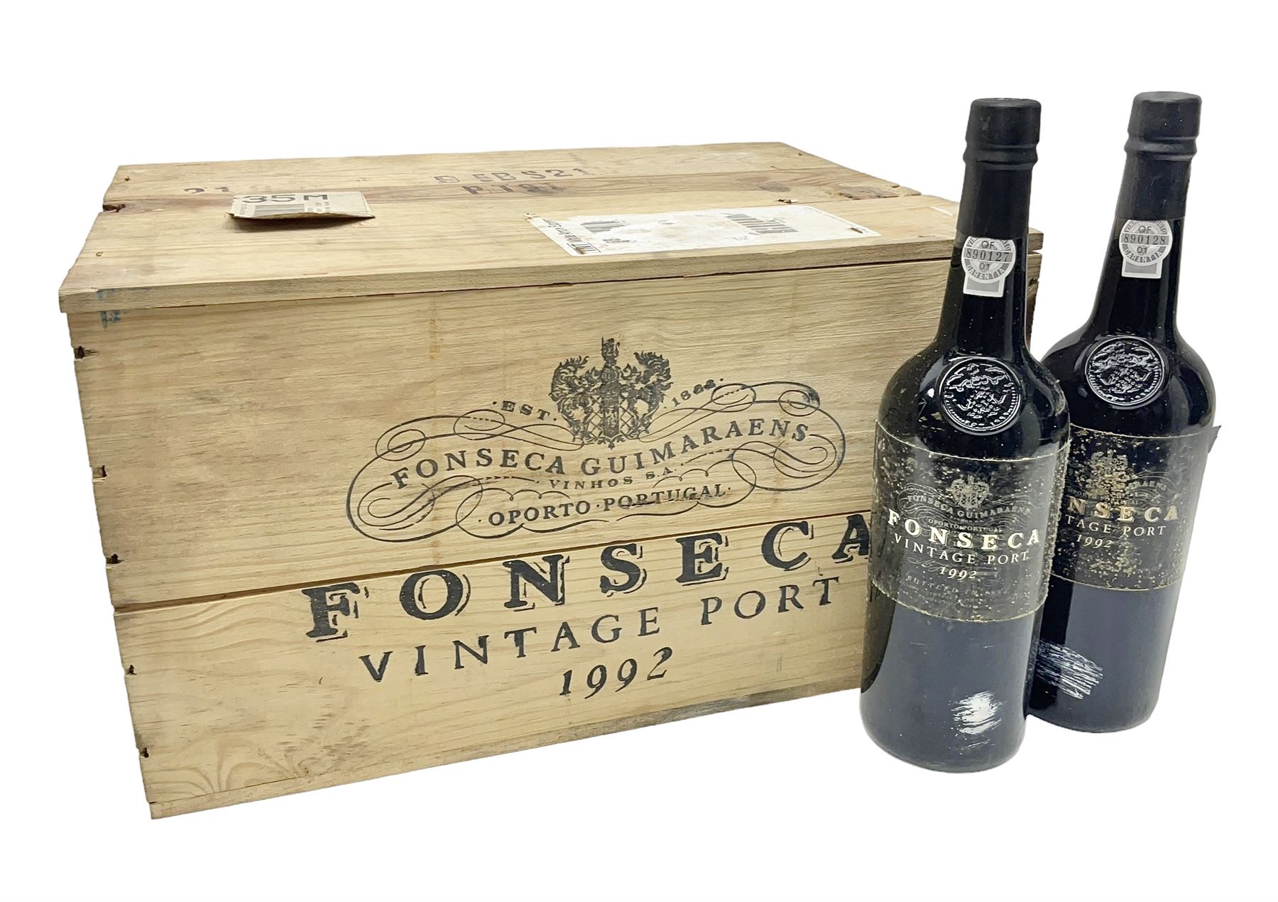 Fonseca, 1992 vintage port, twelve bottles, cased, 75cl 20.5% vol