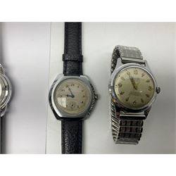 Paul Buhre RotoDato 21 jewels automatic wristwatch and nine manual wind wristwatches including Movado, Sterling, Visconte, Roamer, Avia and Ultra