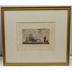 George Weatherill (British 1810-1890): 'At Aislaby', pencil unsigned, titled and inscribed '10AM June 3/75' in the artist's hand 15cm x 24cm; 'Whitby Abbey from the North West', engraving after the same hand pub. 1841, 16cm x 21cm (2) 
Provenance: pencil from the collection of the widow of the grandson of Richard Weatherill's executor, then with Abbey Galleries Whitby, label verso