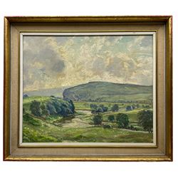William Henry David Birch (British 1895-1968): Kilnsey Crag, oil on canvas board unsigned 49cm x 59cm