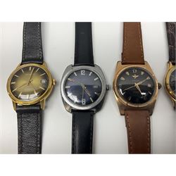 Five manual wind wristwatches including Chancellor De Luxe, Oris, Smiths, Jean Herber and Talis and two automatic wristwatches including Jovial and Exalibur (7)
