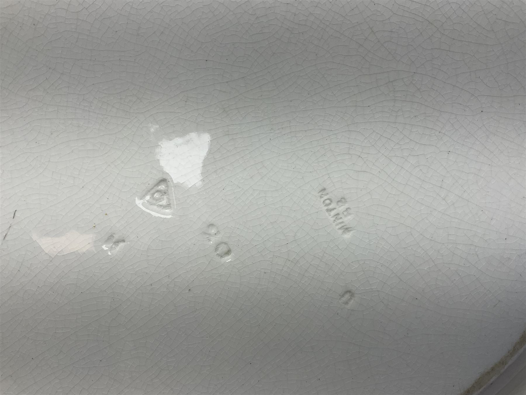 Minton Bombay pattern platter, together with Mason's meat platter, decorated with mythical beast, and two Cauldron Place Opaque China dishes 