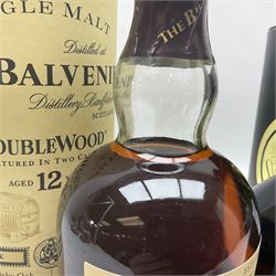 Balvenie 12 year old Doublewood single malt Scotch whisky, 70cl 40% vol and Bunnahabhain, 12 year old, single malt Scotch whisky 70cl 40% vol, both  boxed 