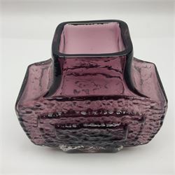Geoffrey Baxter (1922-1995) for Whitefriars. A Whitefriars 'TV' vase in purple, H17cm