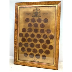  'Sovereigns Great Seals, Autographs of England', print in glazed front frame, 67cm x 95cm (including frame)  