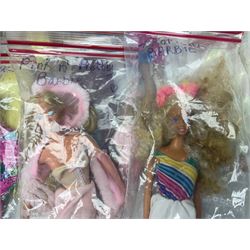 Barbie - 1980s fashion dolls comprising Tropical, Crystal, Barbie & Ken Rock Stars, Barbie & Ken with two babies; Barbie & child in matching yellow dresses, Pink 'n' Pretty and Barbie & Ken with Grandma, Grandpa and twins; all unboxed (17)