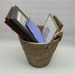 Wooden candle box, together with two barley twist candlesticks, carved duck and other collectables 