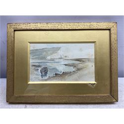 English School (Early 20th century): 'Westminster' and 'Cuckmere Haven - Sussex', pair watercolours titled unsigned 16cm x 10cm (2)
