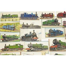 J Howorth - Collection of twenty eight watercolours of railway locomotives, all signed and dated from 1947-1966, various sizes, all unframed