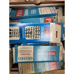 Collection of '00' gauge model railway accessories, including Peco Streamline and Insulfrog track, Metcalfe Platform kit, kit built model railway buildings and other accessories