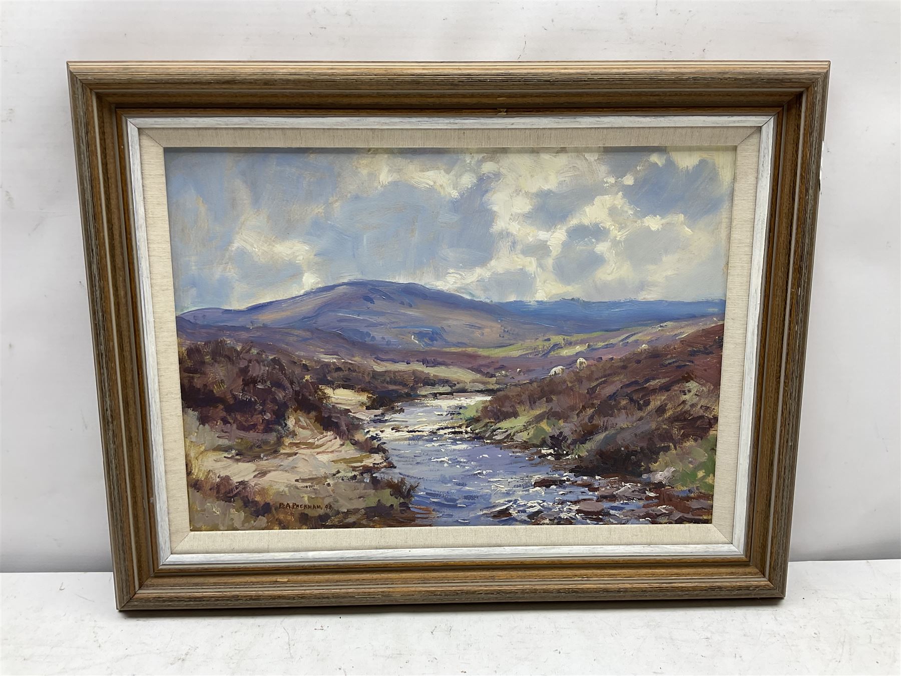 Barry Arthur Peckham (British 1945-): Highland Stream, oil on board signed and dated '94, 29cm x 42cm