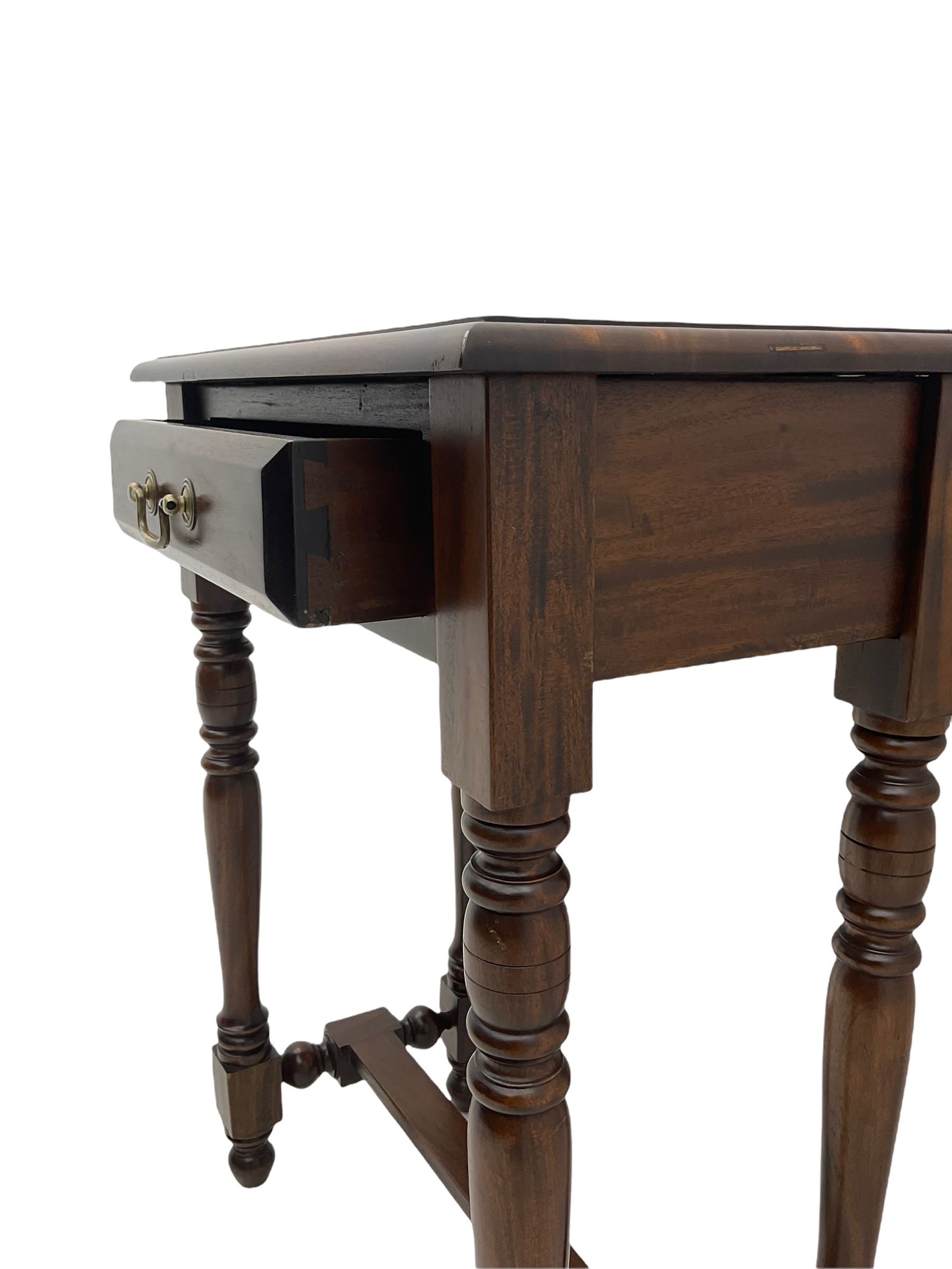 Small mahogany side table with single drawer Collectors & Clearance Sale