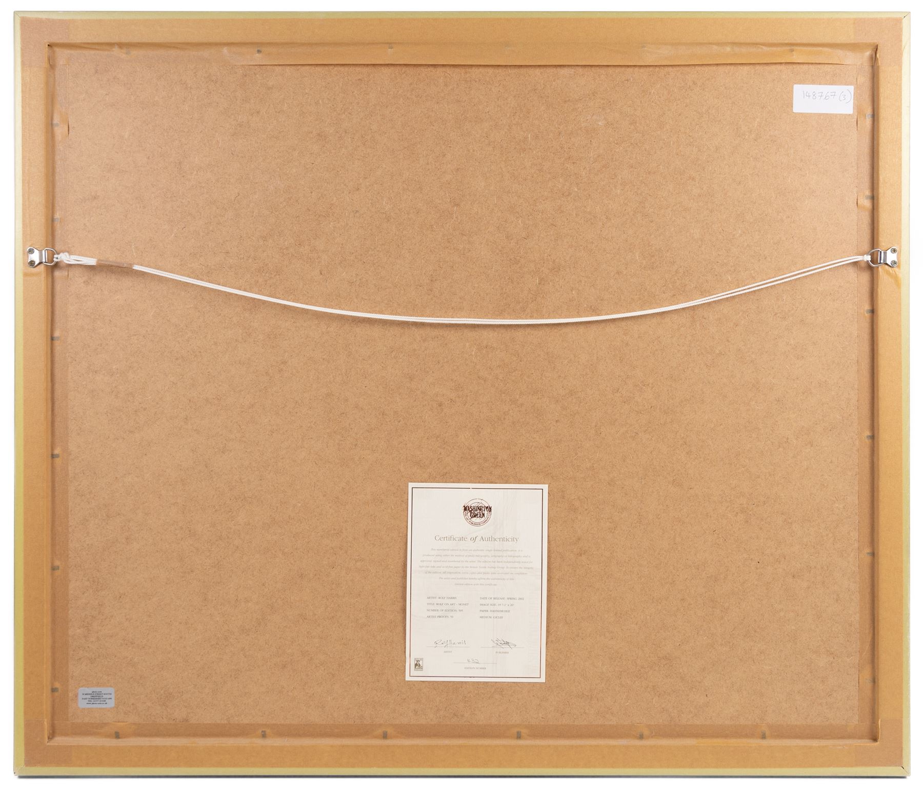 Rolf Harris (Australian 1930-): 'Sunrise - Taj Mahal' 'Rolf on Art - Monet' and 'Rolf on Art - Van Gogh', set of three limited edition giclee prints signed and numbered respectively, largest Sunflowers 66cm x 49cm (3)