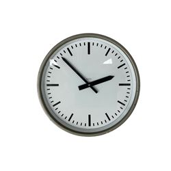 An electrically operated 1960's Gent  and similar GPO electric slave clock dial and movement.