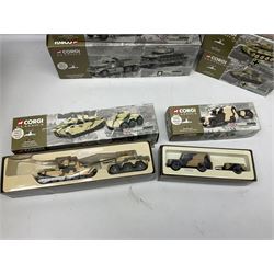 Corgi Classics - seven limited edition die-cast military vehicles nos.07501, 55101, 55601, 66501, 66601, 69901 & 69902; all boxed (7)