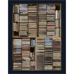 A large collection of mostly Jazz CD's including 'Light Music Classics', Jimmy Dorsey, Glenn Miller,  Duke Ellington and other music four boxes (400+)