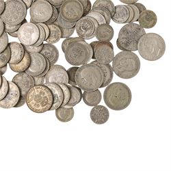 Approximately 550 grams of Great British pre-1947 silver coins