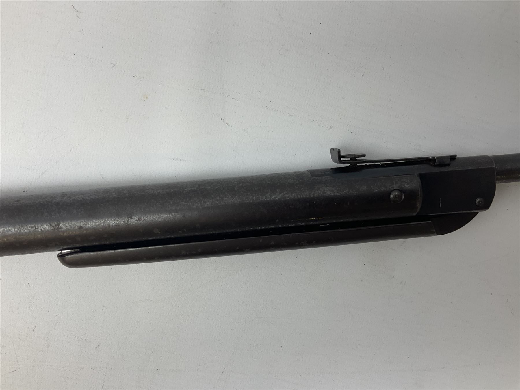 Diana Model 27 .177 air rifle with under lever action and walnut stock L108cm