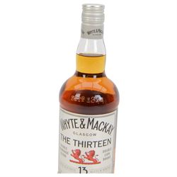 Whyte & Mackay 13 year old blended scotch whisky 70cl, 40% vol and Whyte & Mackay Glasgow special blended Scotch Whisky 70cl 40% vol, both in box 