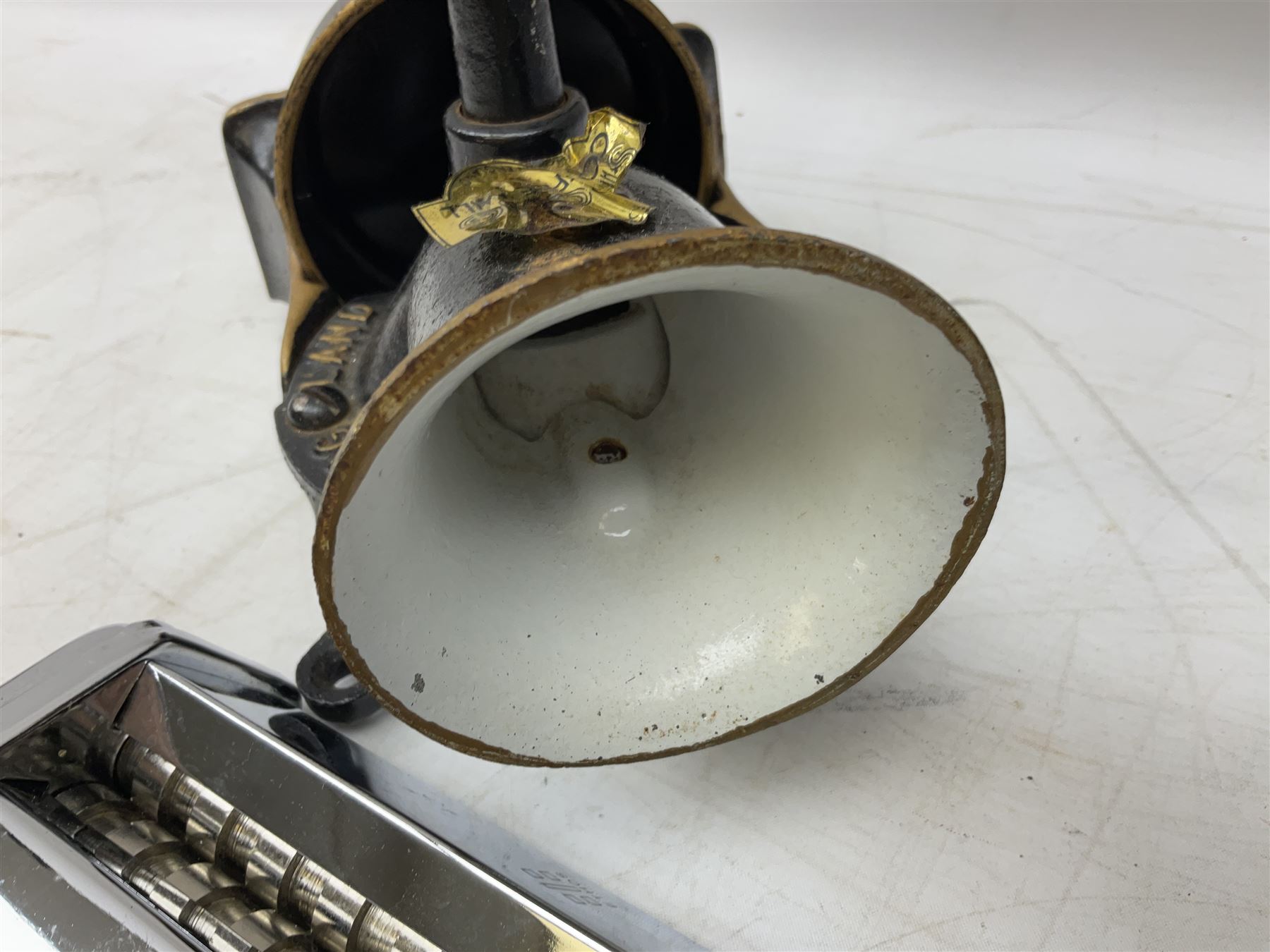 Spong & Co. no.3 table mounted coffee grinder and Ethos fetty pasta machine