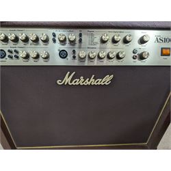 Marshall AS100D acoustic guitar amplifier, serial no. C-2016-13-1305-1, with instruction booklet, H52cm, W59cm