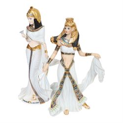 Royal Worcester Music of the Nile, together with Coalport Cleopatra, Wedgwood Tutankhamun and two Danbury Mint 