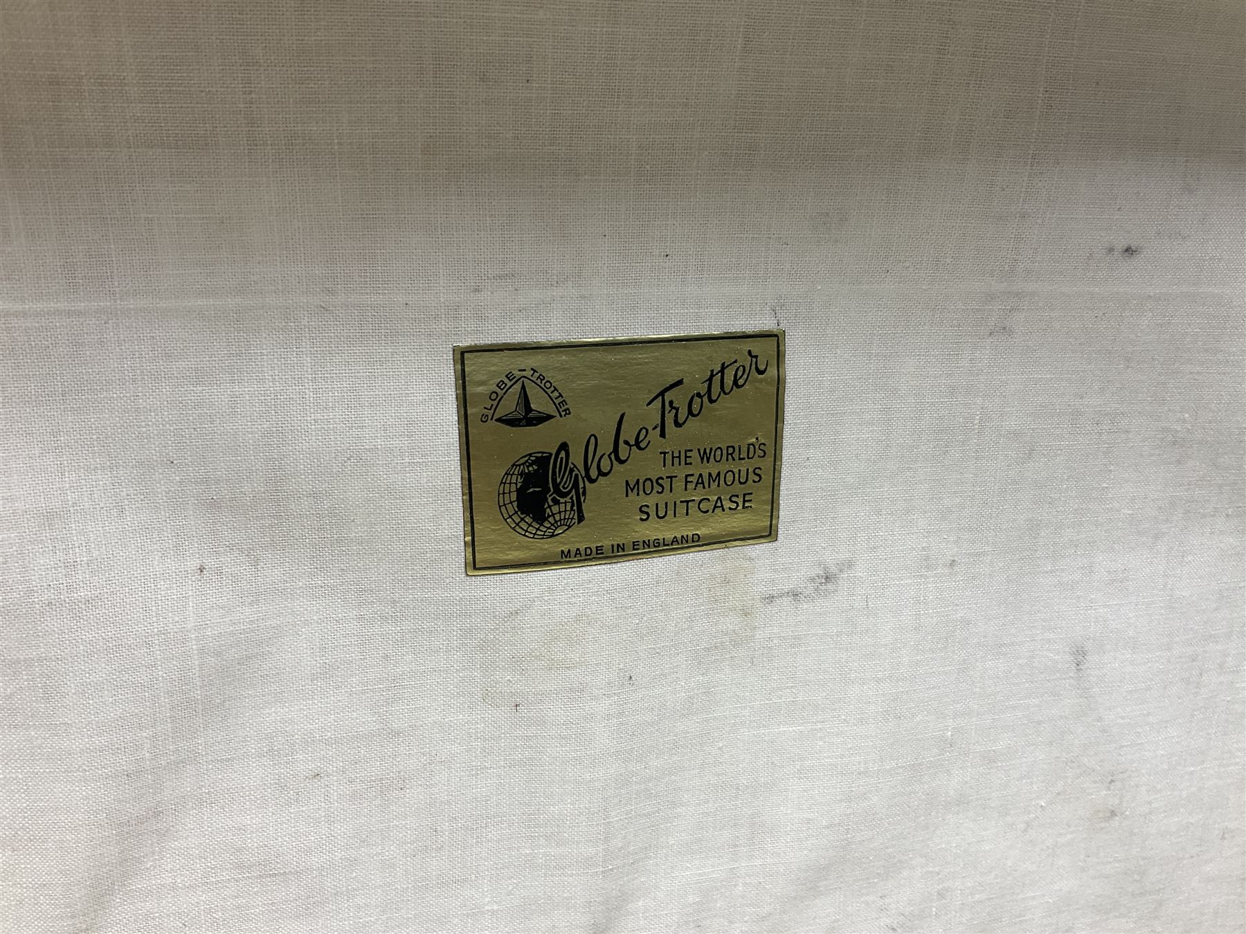 Two globetrotter suitcases, largest example H42cm