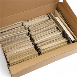 Vintage postcard album and contents of mainly topographical cards and a quantity of loose cards