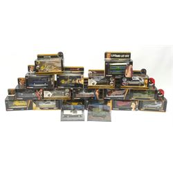 Corgi James Bond - seventeen models from various films including Goldfinger, Octopussy, Diamonds Are Forever, For Your Eyes Only, Casino Royale, Live And Let Die, You Only Live Twice etc including ten from The Definitive Bond Collection and seven from The Director's Cut, all in window boxes; together with two others by Fabbri in perspex display cases (19)