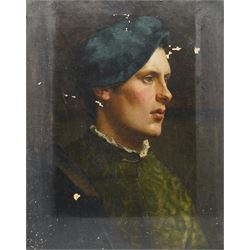 James Doyle Penrose (Irish 1862-1932): Portrait of a Young Renaissance Man, oil on canvas ...