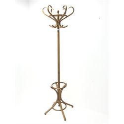 Hat and coat stand, shaped supports 