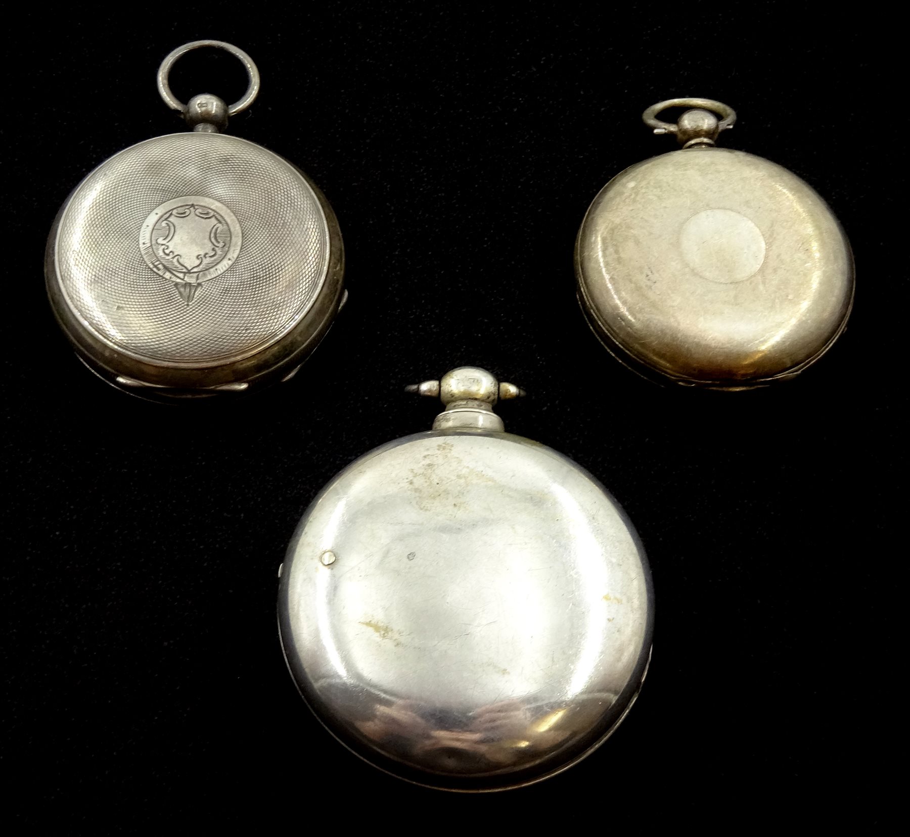 Victorian pair cased pocket watch by W. Hill, Whitby No.7008, case by Vale & Rotherham (probably), Birmingham 1834, Waltham Mass silver pocket watch No.7519269 retailed by H. A Spiegelhalter, Whitby and a J. W Benson silver pocket watch (3)