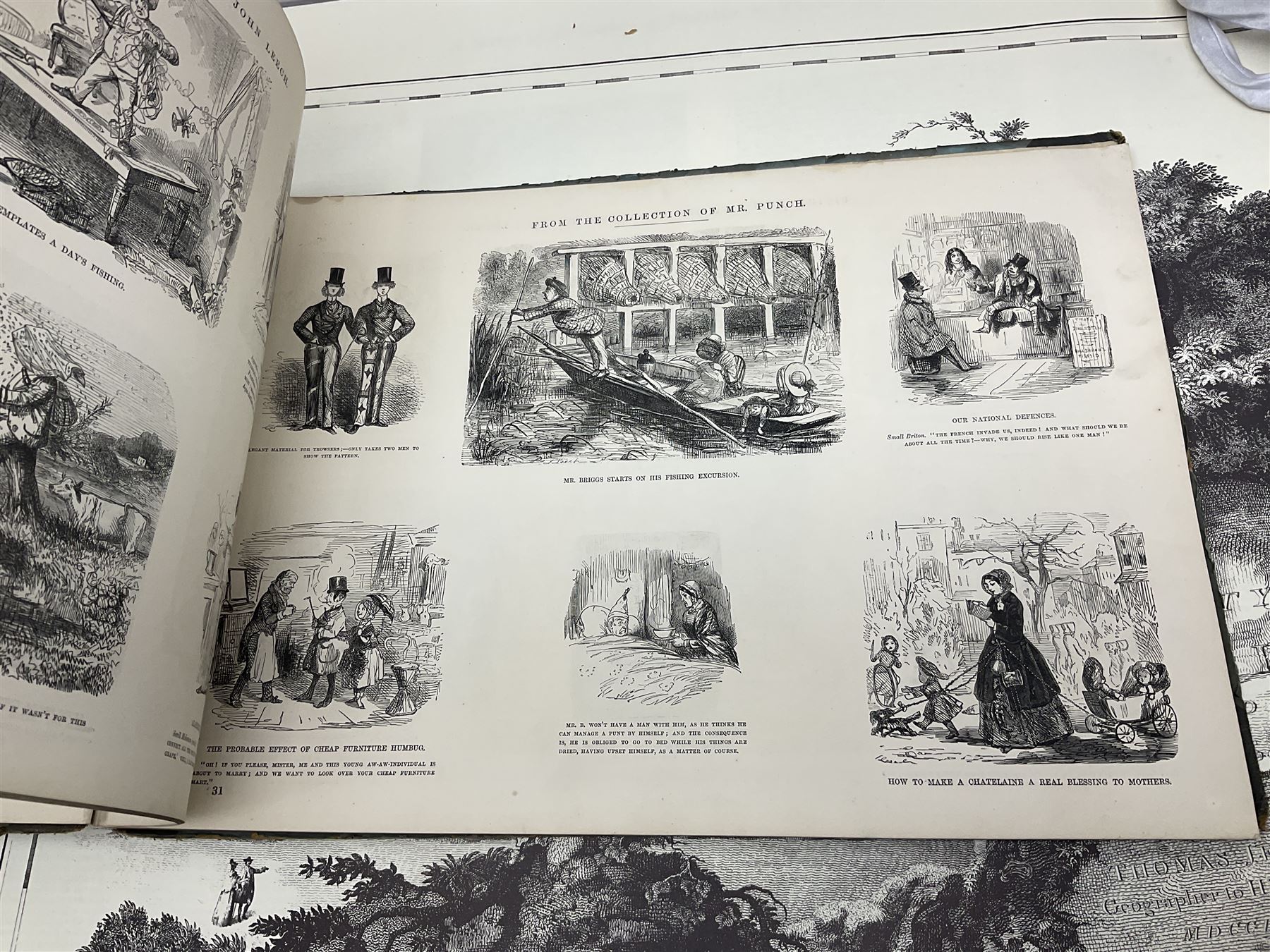 John Leech, pictures of Life and Character, first series, together with a collection of maps of Yorkshire 
