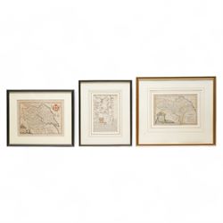 Thomas Kitchin (British 1719-1784): 'An Accurate Map of Yorkshire' and 'The North Riding of Yorkshire', two 18th century engraved maps with hand-colouring, together with an Owen & Bowen strip map of Pickering to Scarborough max 19cm x 24cm (3)