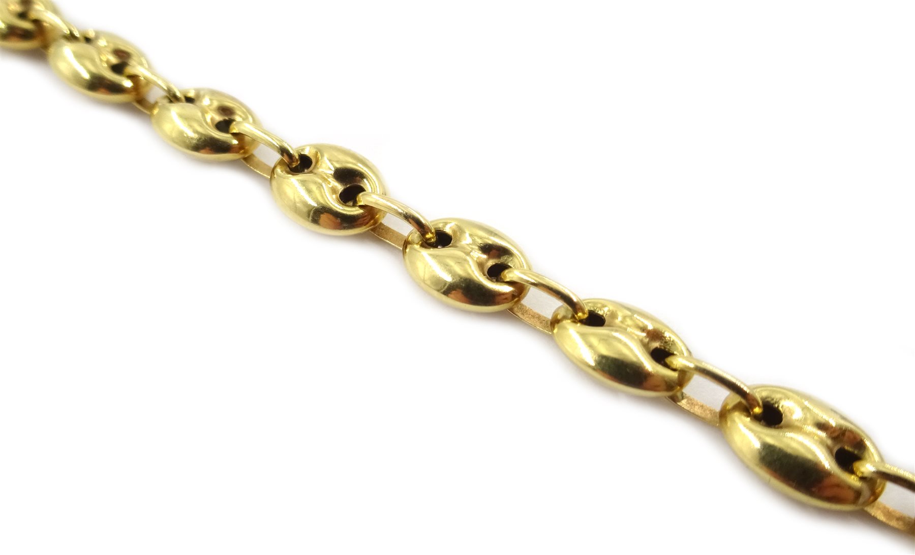 18ct gold gucci style link chain bracelet stamped 750, approx 8.77gm Jewellery, Watches & Silver