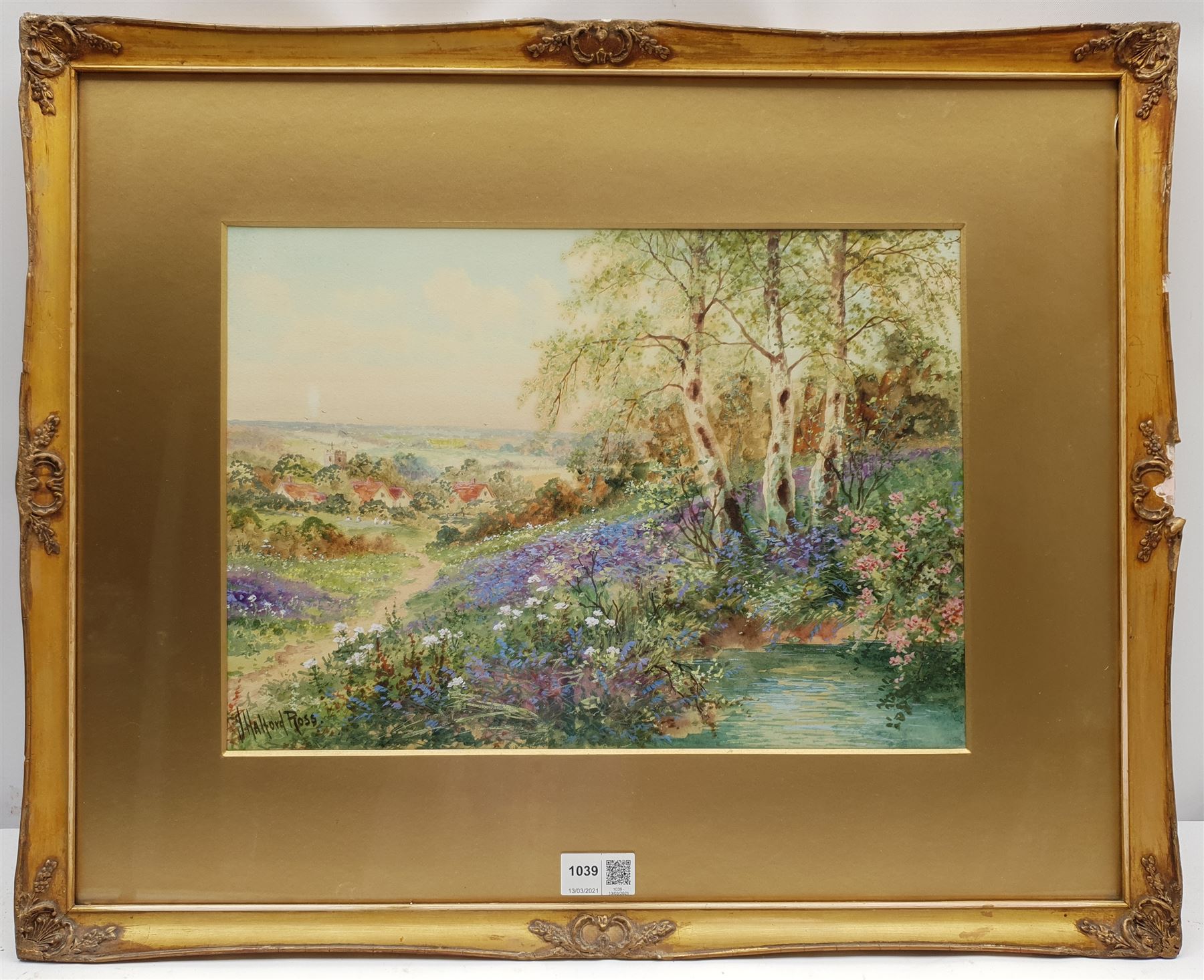 Joseph Halford Ross (British 1866-1941): Springtime Landscapes, pair watercolour and gouaches signed 27cm x 38cm (2)