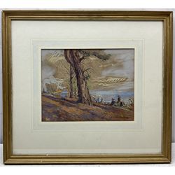 James Hamilton Mackenzie RSA RSW (Scottish 1875-1926): 'An Autumn Day', watercolour and charcoal signed, titled on gallery label verso 21cm x 27cm
Provenance: with The Waverley Gallery Aberdeen, label verso