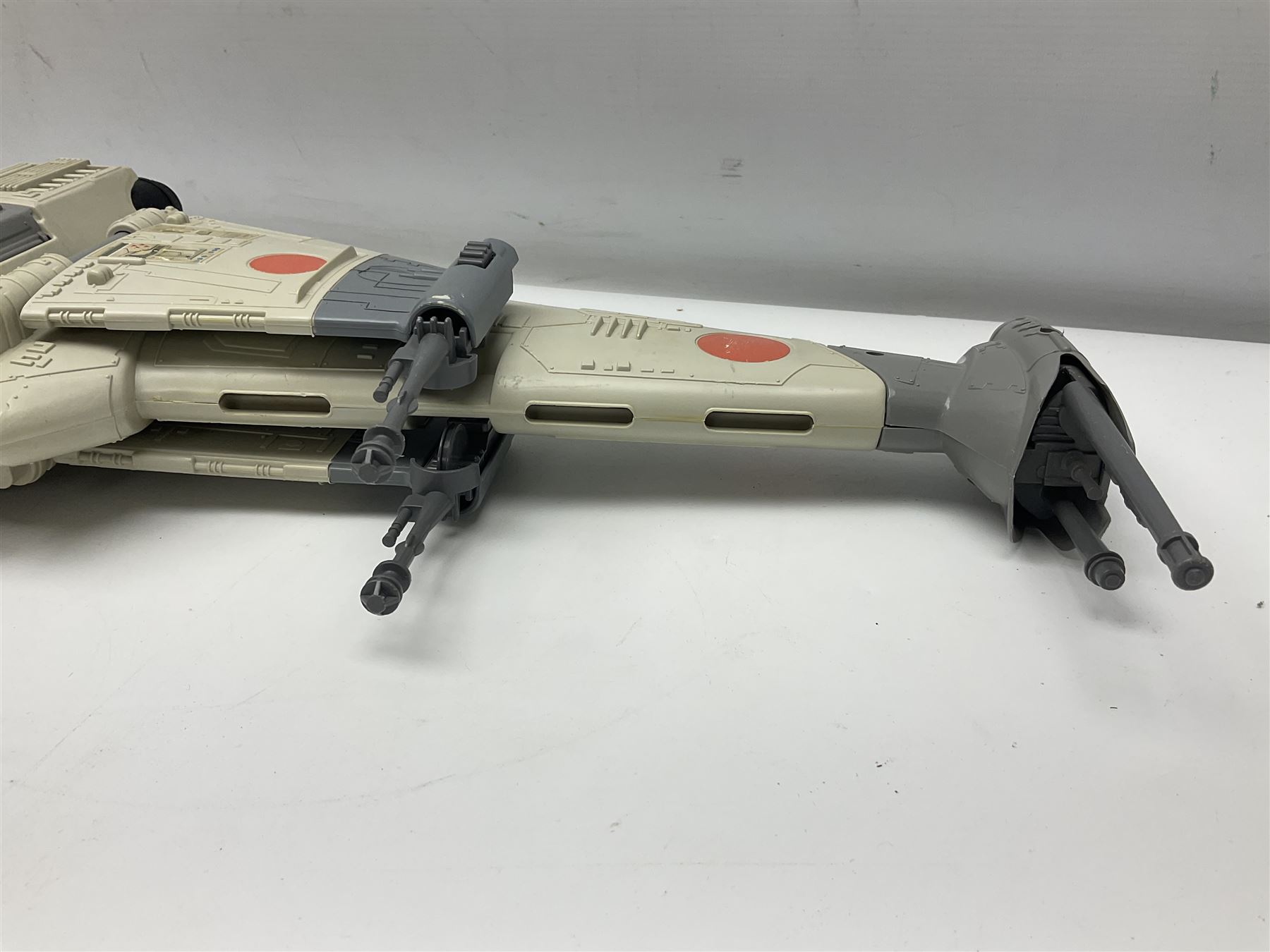 Star Wars - three space vehicles comprising B-Wing fighter and large Millenium Falcon space ship; both with instructions; and Boba Fett Slave 1; all unboxed (3)