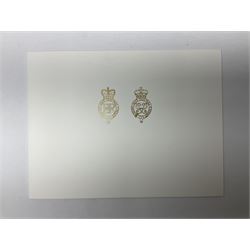 HM Queen Elizabeth II and HRH the Duke of Edinburgh - signed 1997 Christmas card with two gilt cyphers to front and colour photographic portrait inside,  signed Elizabeth R and Philip with manuscript date 1997 below