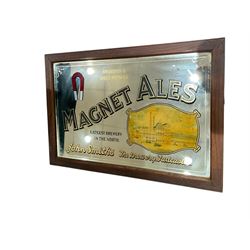 Three advertising mirrors, comprising Moors' & Robson's Prize Ales Hull, Magnet Ales, and Bass in Bottle (3)