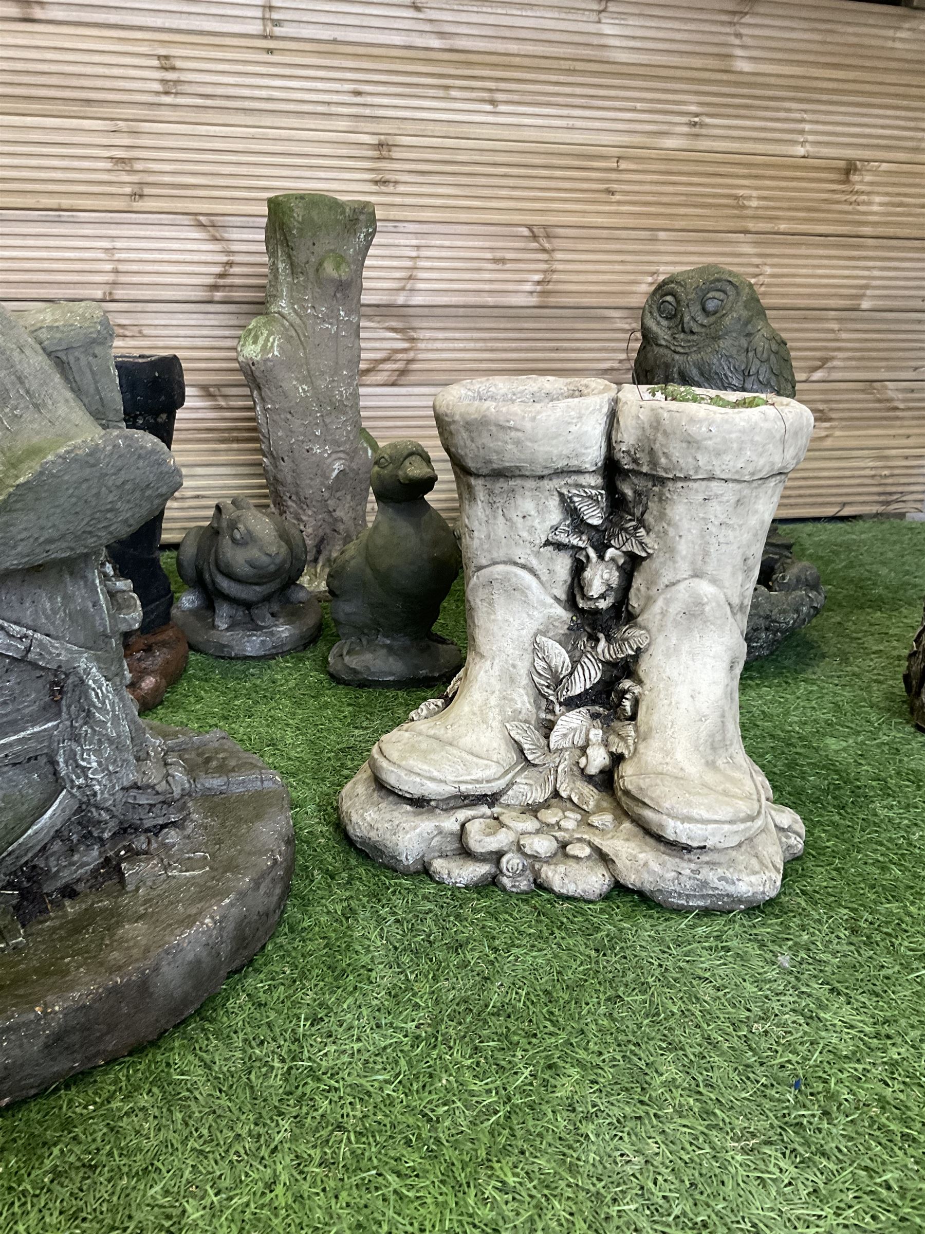 Large quantity of cast stone garden ornaments  - THIS LOT IS TO BE COLLECTED BY APPOINTMENT FROM DUGGLEBY STORAGE, GREAT HILL, EASTFIELD, SCARBOROUGH, YO11 3TX